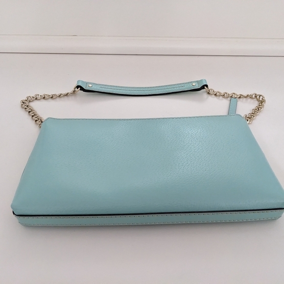 EUC! Kate Spade New York Wellesley Byrd Pebbled Leather Shoulder Bag Robins Egg - Picture 10 of 16